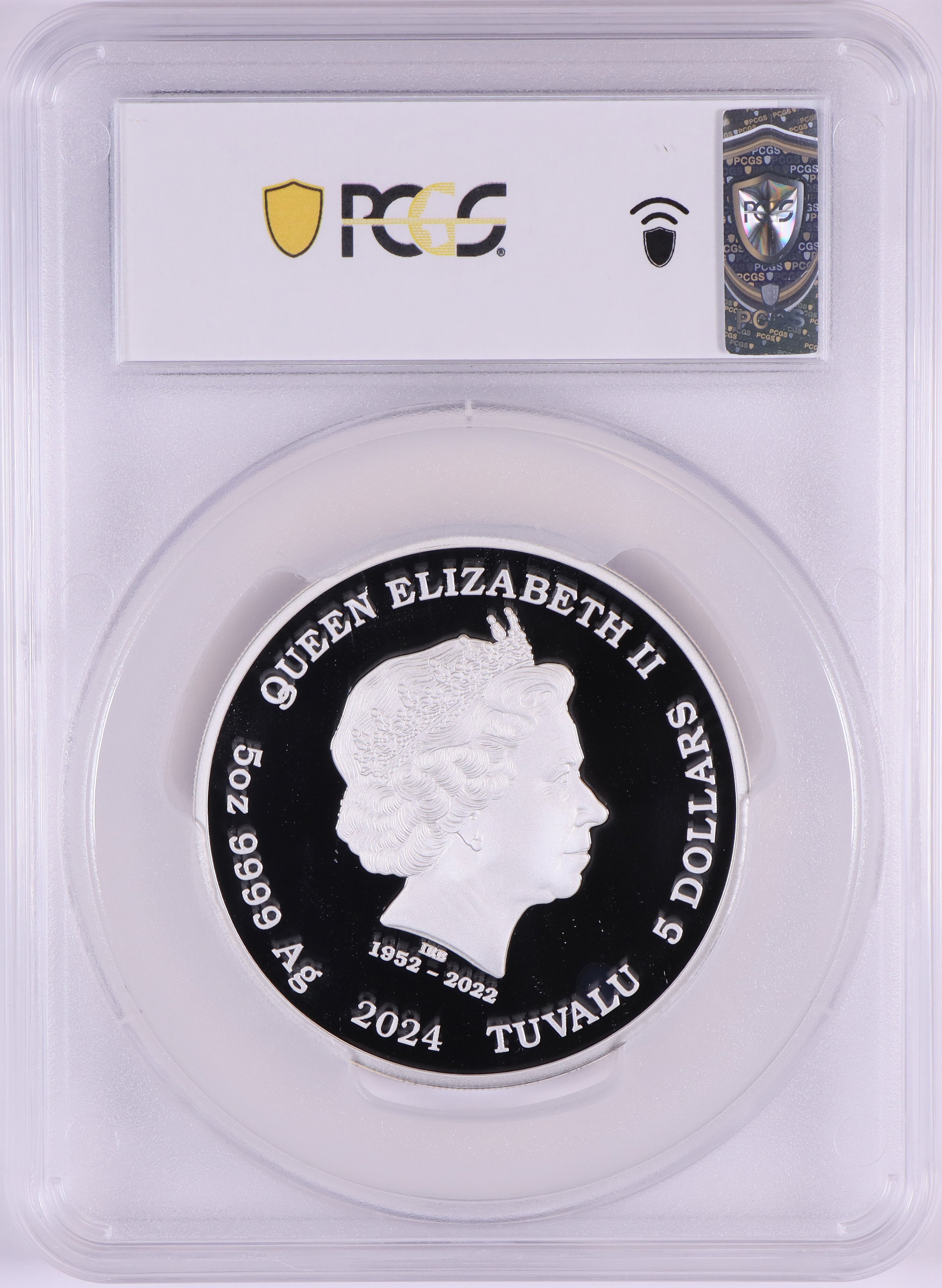 2024 Perth Mint Yin Yang Koi PCGS MS69 5oz silver coloured Proof Silver coin