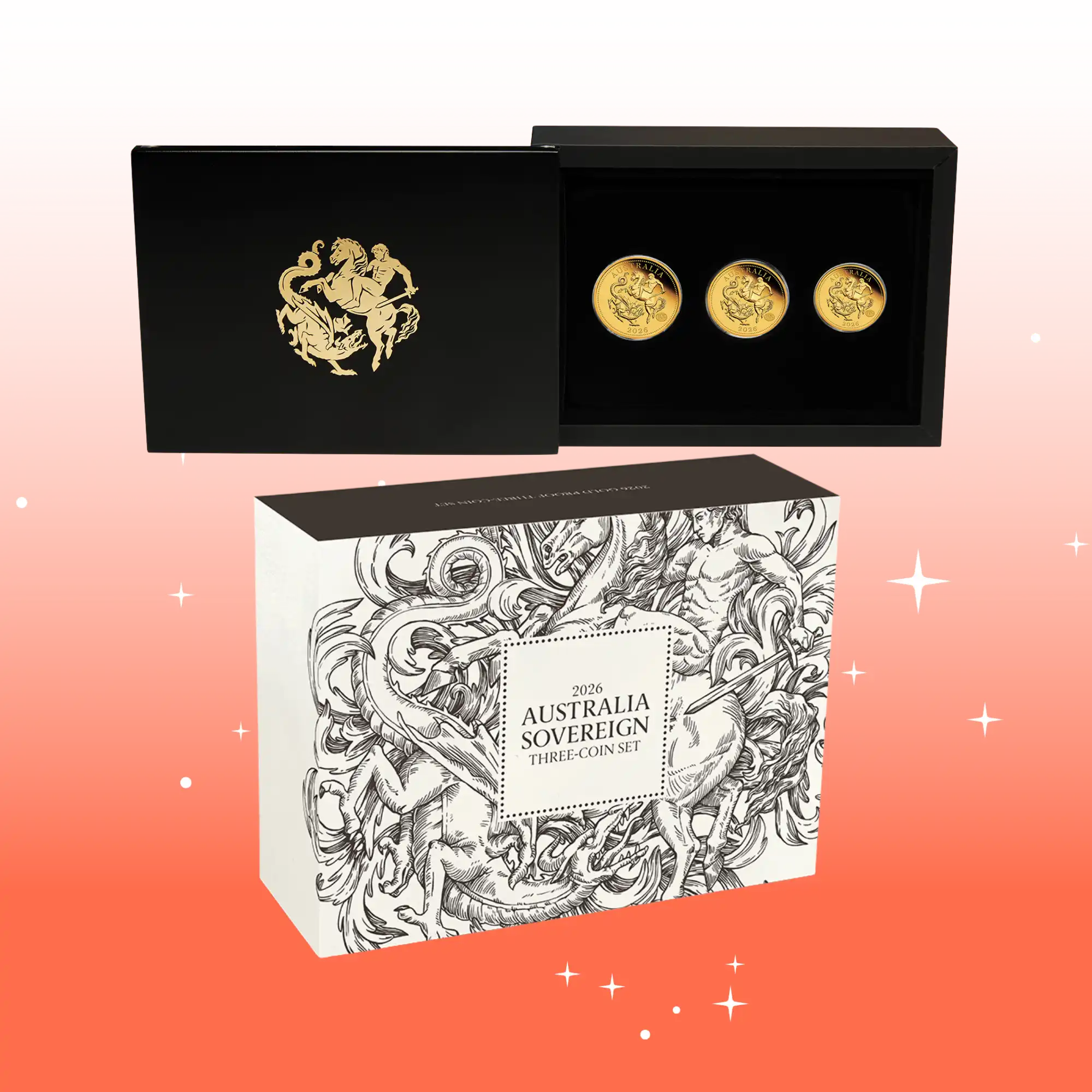 2026 Perth Mint Sovereign Gold Proof Three-Coin Set