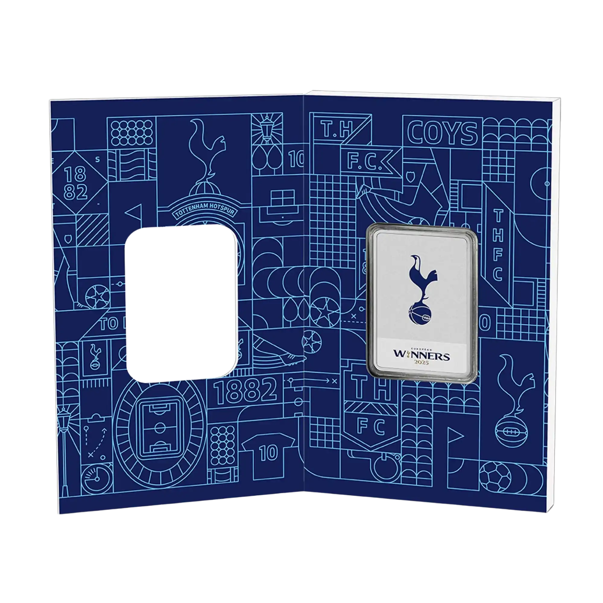 2025 Tottenham Hotspur Europa League Winners 1oz Silver Collectible Bar