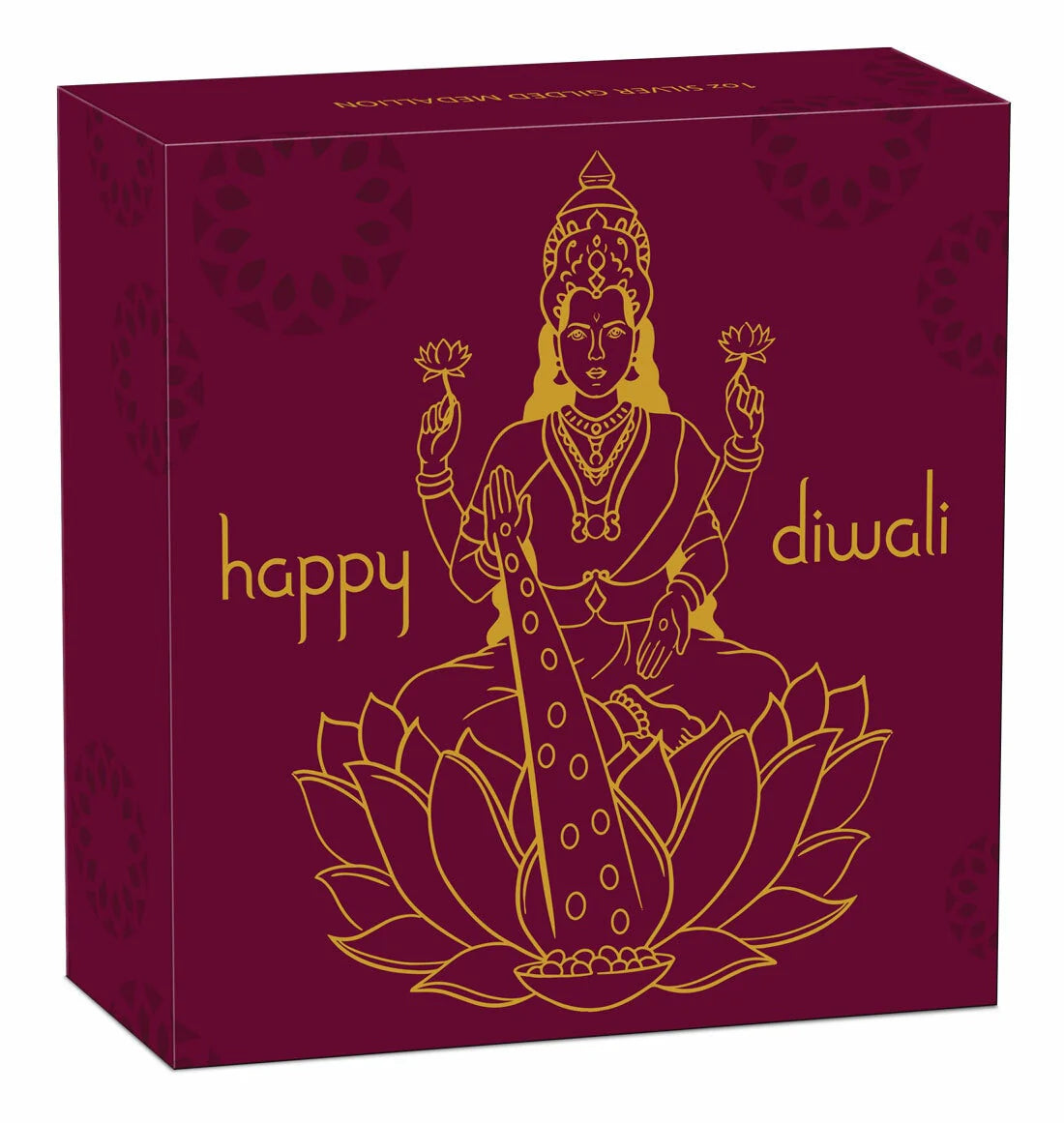 2020 Perth Mint Happy Diwali 1oz Silver Gilded Medallion