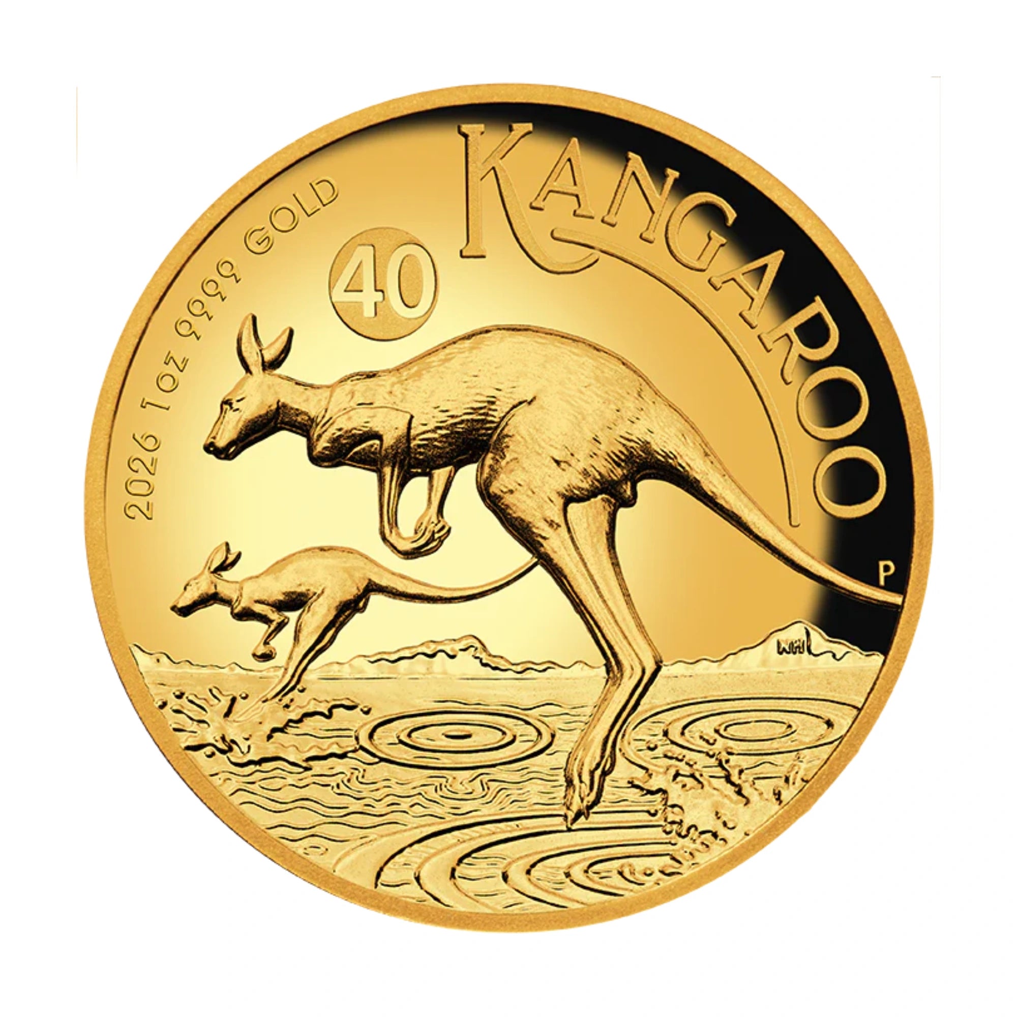 2026 Perth Mint Australian Kangaroo 1oz Gold Proof HR Coin