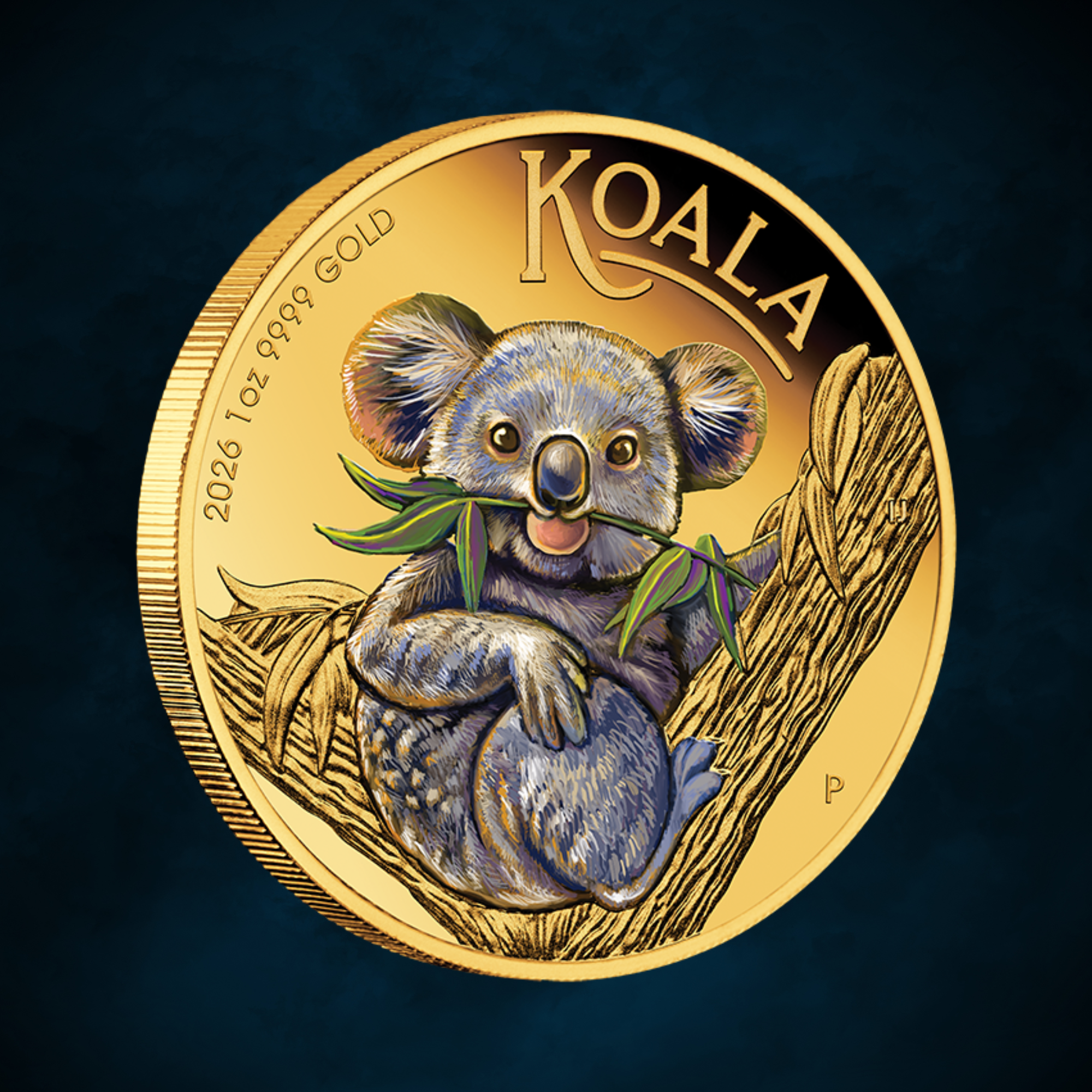 2026 Perth Mint Koala 1oz Gold Proof Coloured Coin