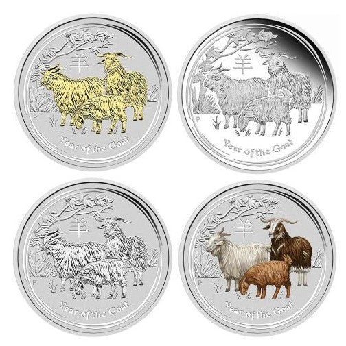 2015 PerthMint Lunar Series II Goat Typeset Collection
