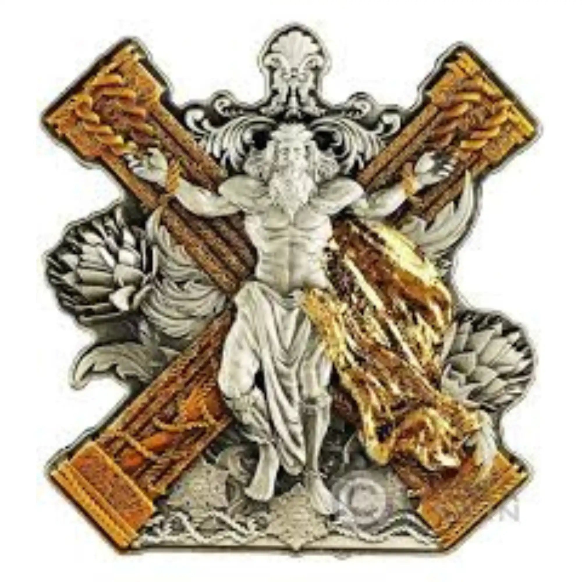 2025 Cameroon Saint Andrew 2oz Silver Antiqued Coin