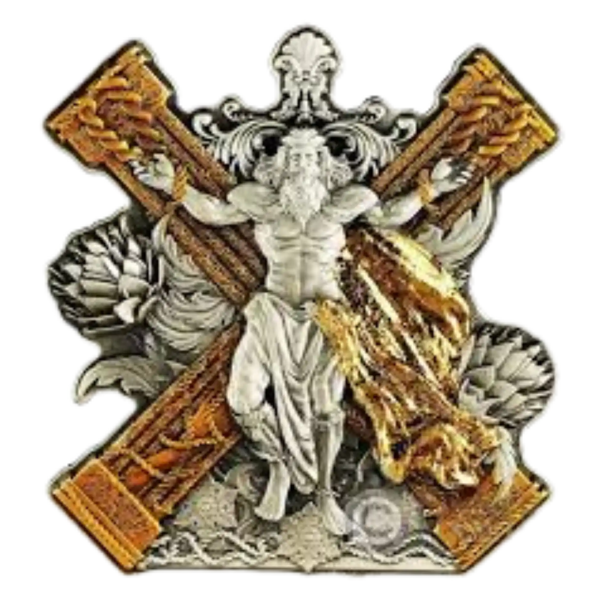 2025 Cameroon Saint Andrew 2oz Silver Antiqued Coin