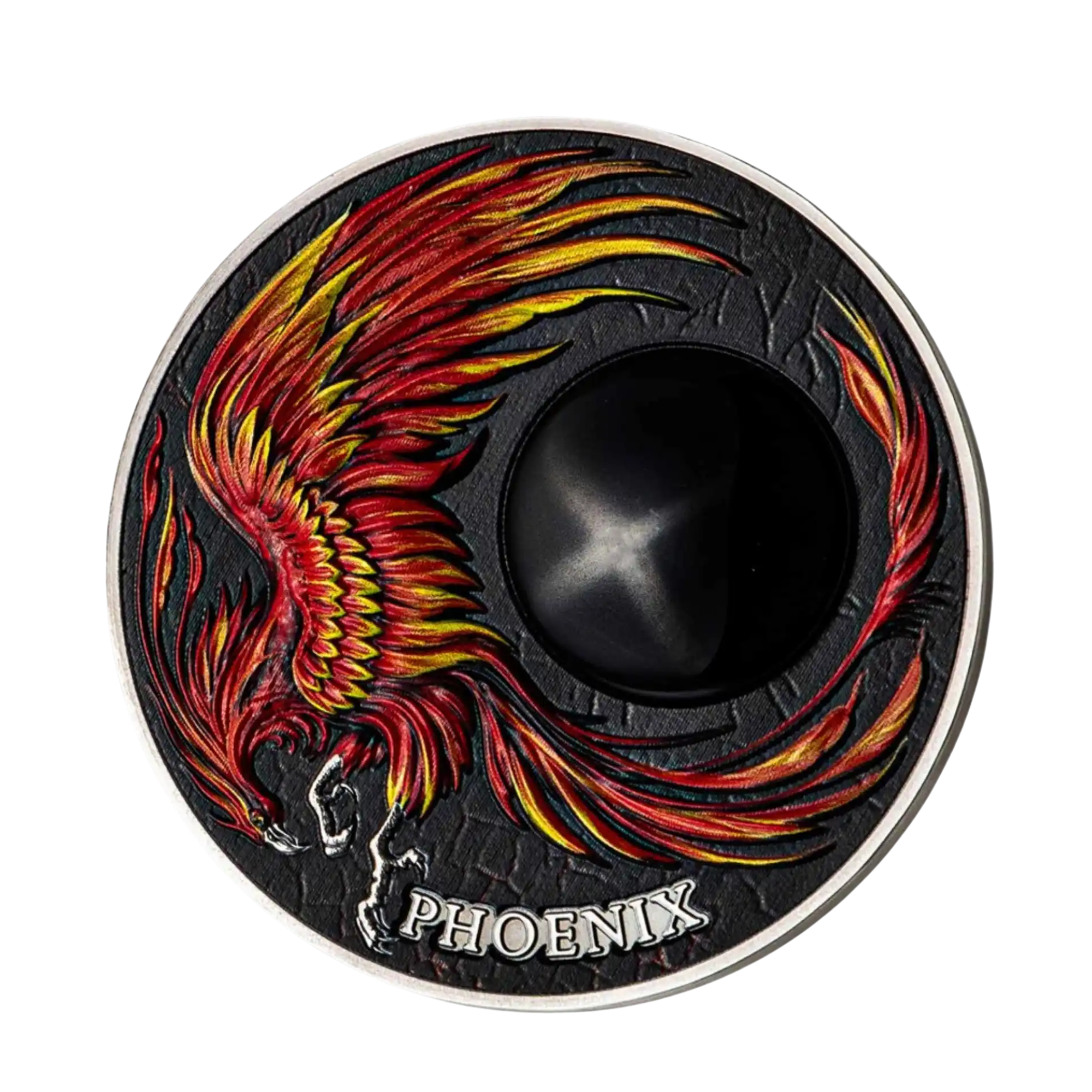 2023 Ghana Chronicles of Fire Phoenix 2oz Silver Antiqued Coin