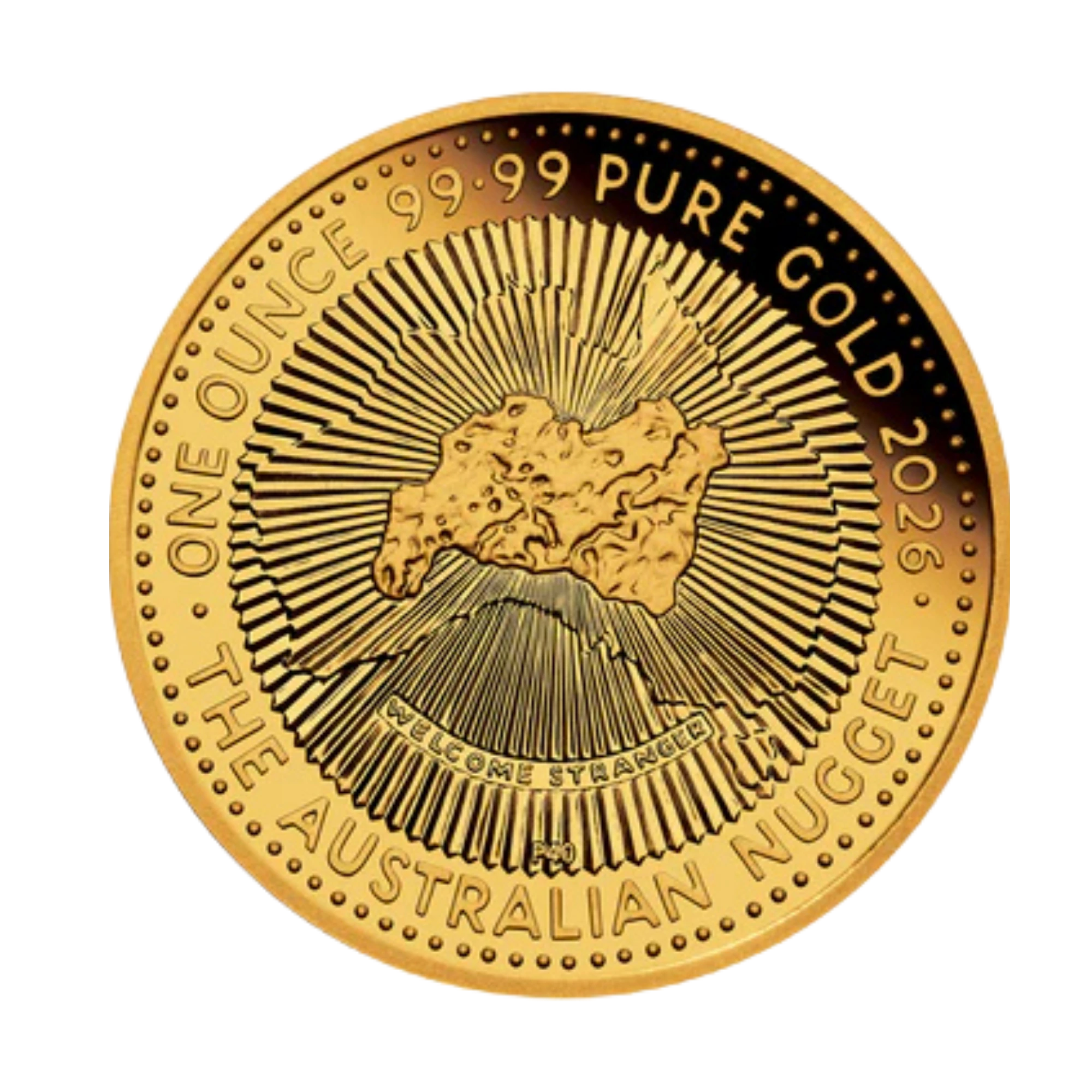 2026 Perth Mint Gold Nugget 40th Anniversary 1oz Gold Proof Coin