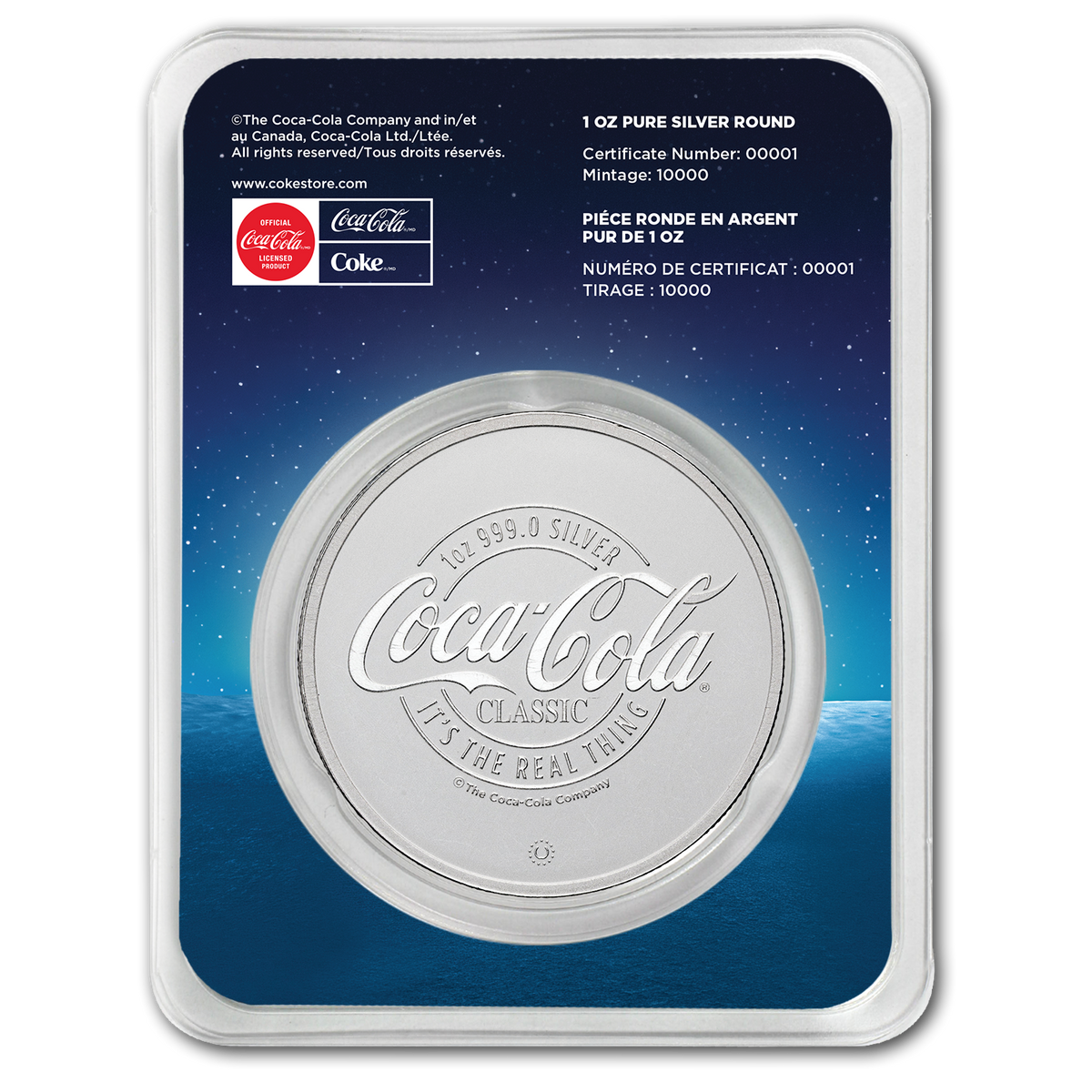 PAMP Coca-Cola Polar Bears 1oz Silver Coloured Coin