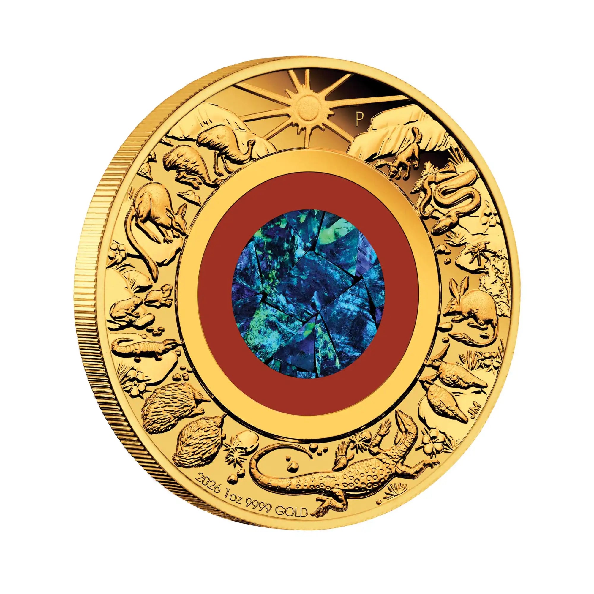 2026 Perth Mint Wonders of Australia Outback 1oz Gold Proof Opal Coin