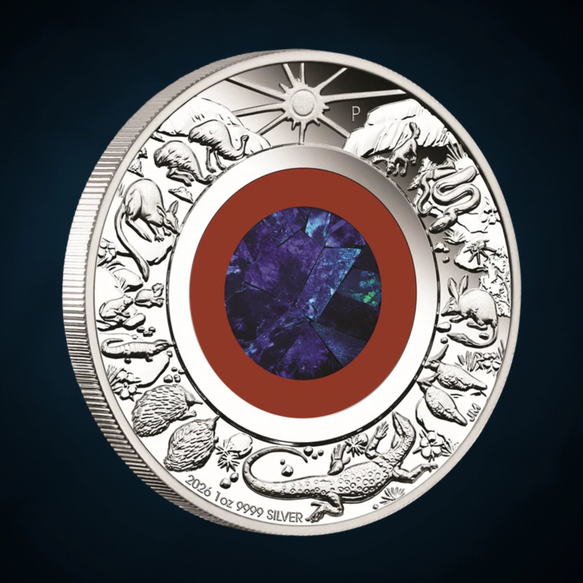2026 Perth Mint Wonders of Australia Outback 1oz Silver Proof Opal Coin