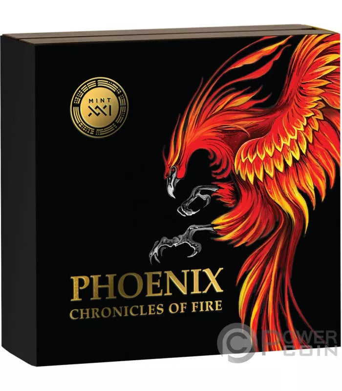 2023 Ghana Chronicles of Fire Phoenix 2oz Silver Antiqued Coin