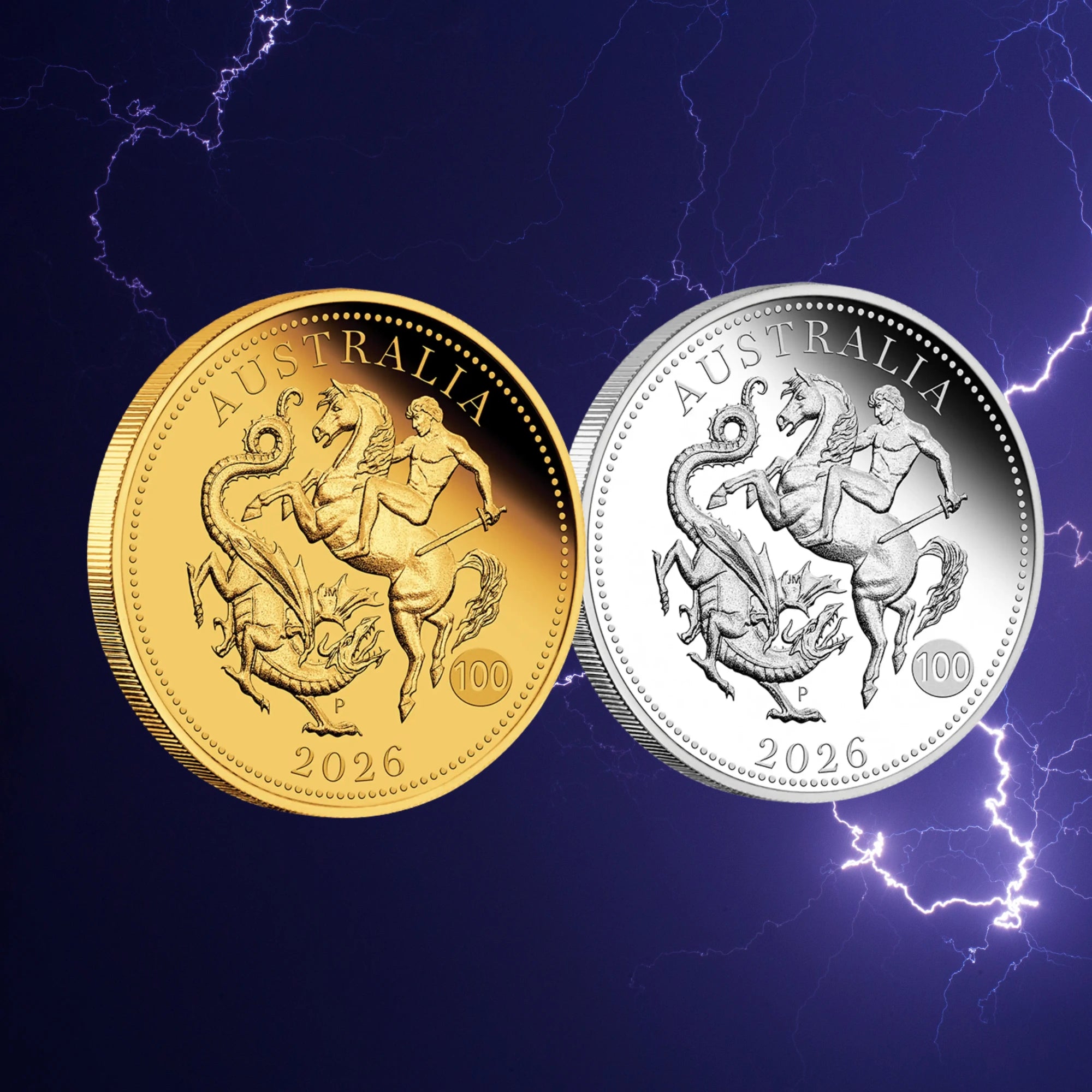 2026 Perth Mint Quarter Sovereign Gold & Silver Proof Two-Coin Collection