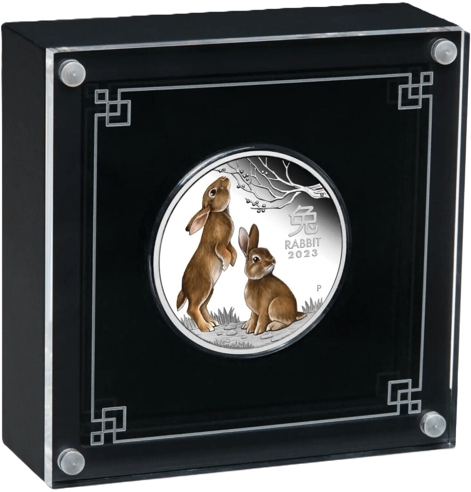 2023 Perth Mint Lunar Rabbit Silver proof 1/2oz coloured coin