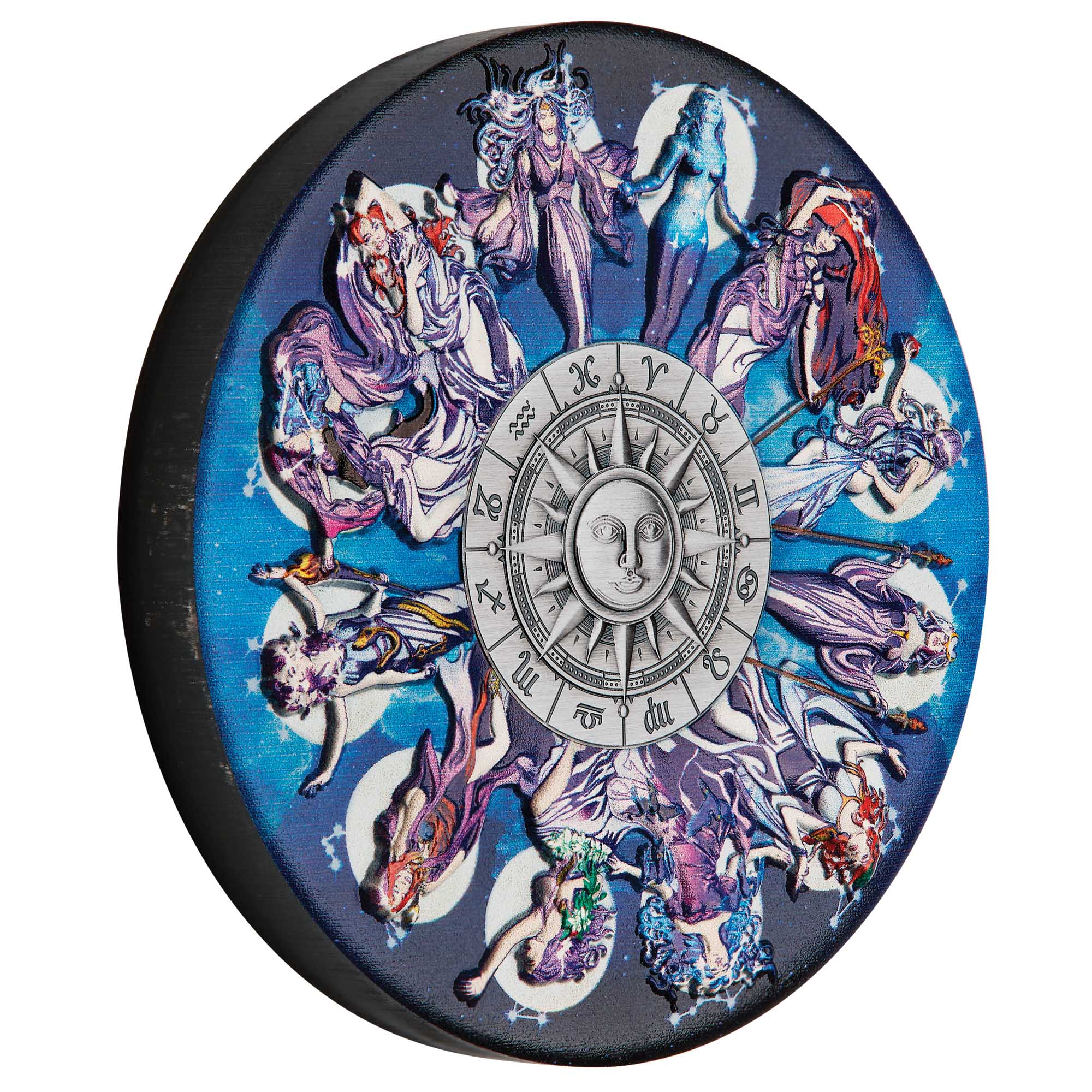 2025 Perth Mint Zodiac Signs and Goddesses 5oz Silver Antiqued Coloured Coin - Cert #20