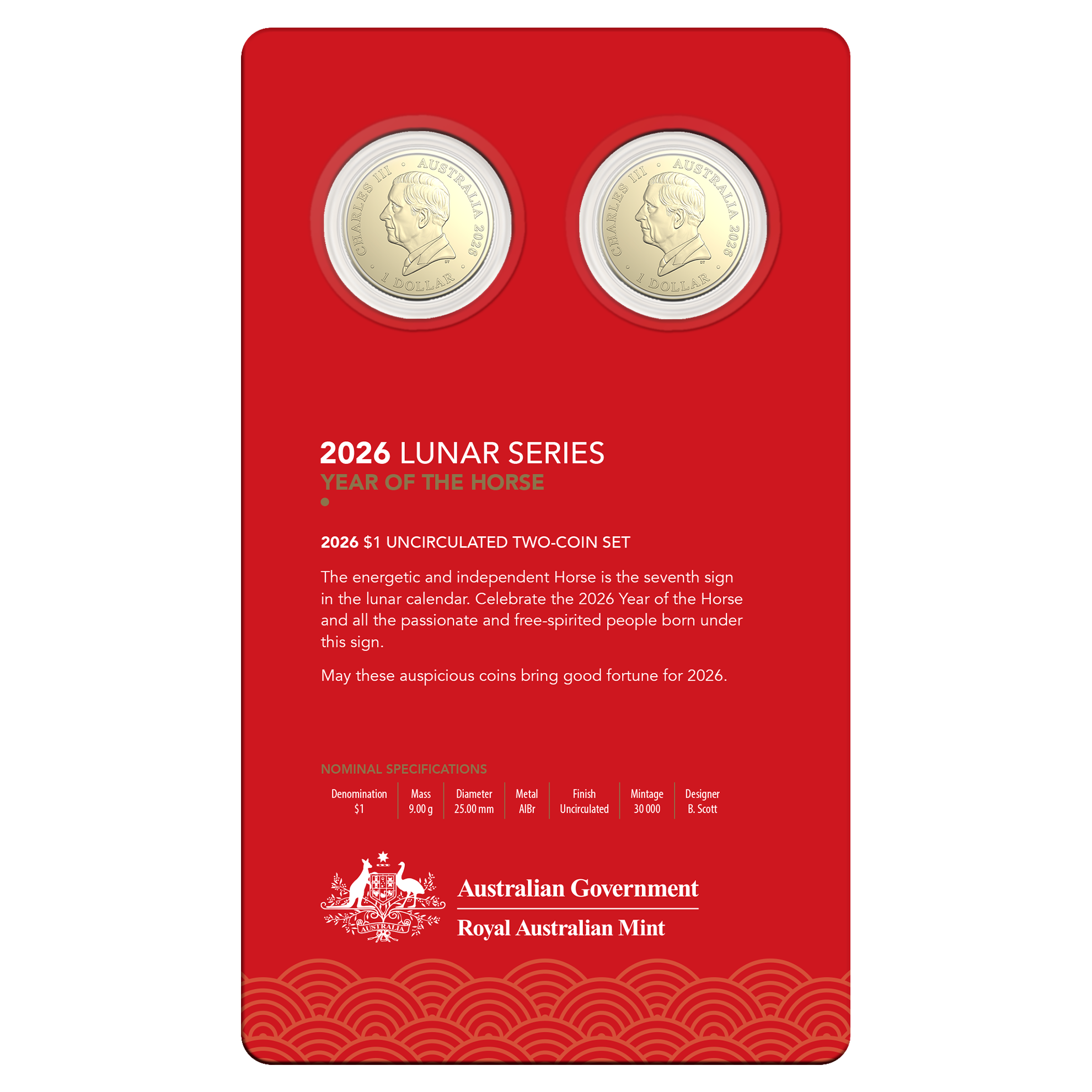 2025 RAM Lunar Year of the Horse Two-Coin Set