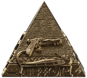 2025 Djibouti Pyramids 6oz of Giza Gilded Edition 3Coin set