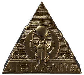 2025 Djibouti Pyramids 6oz of Giza Gilded Edition 3Coin set
