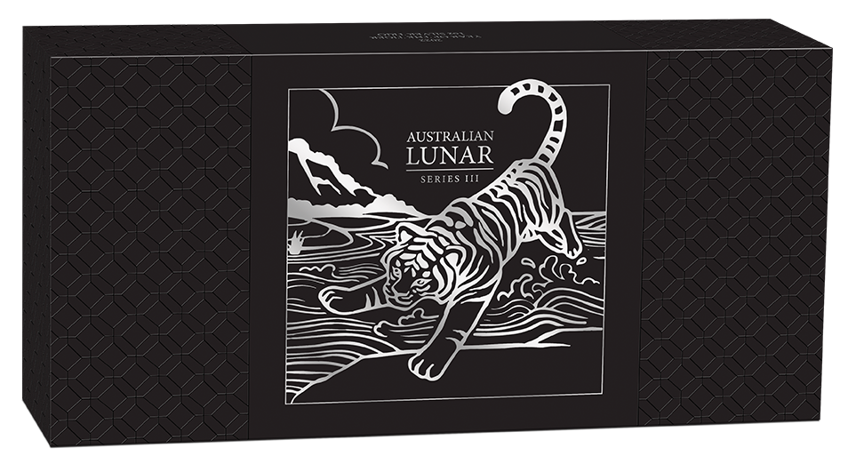 2022 Perth Mint Lunar Tiger 1oz Silver Trio Coin Set