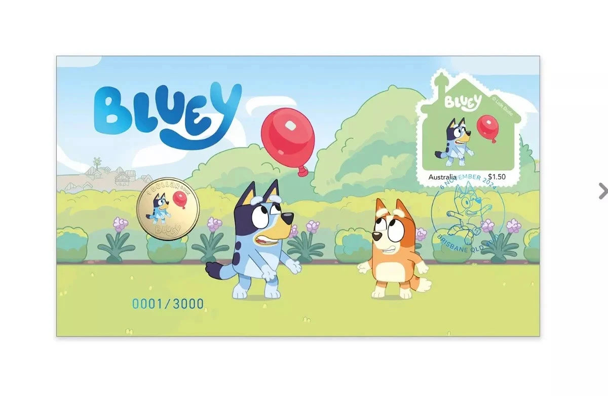 2024 Royal Australian Mint Coloured Bluey Limited Edition PNC