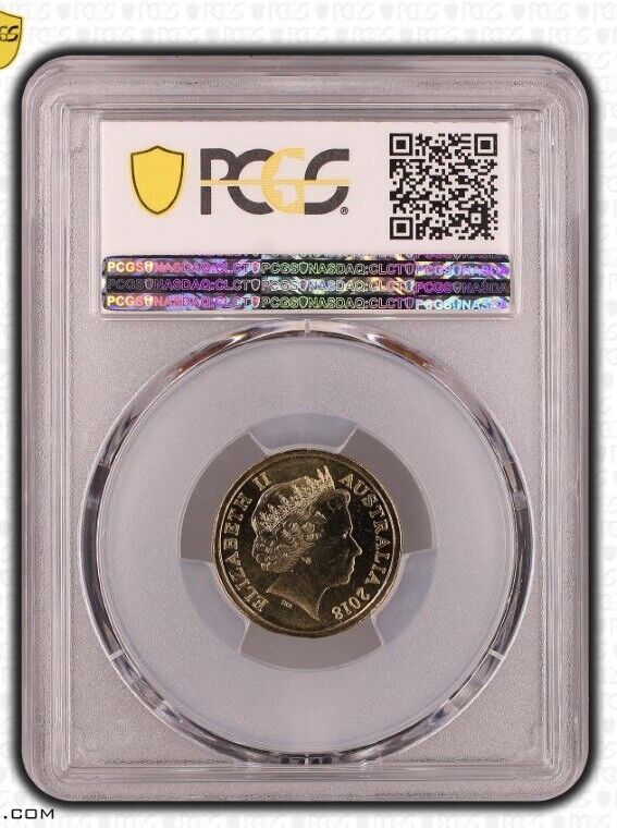 2018 PCGS MS68 graded Armistice Centenary Poppy C Mintmark coin