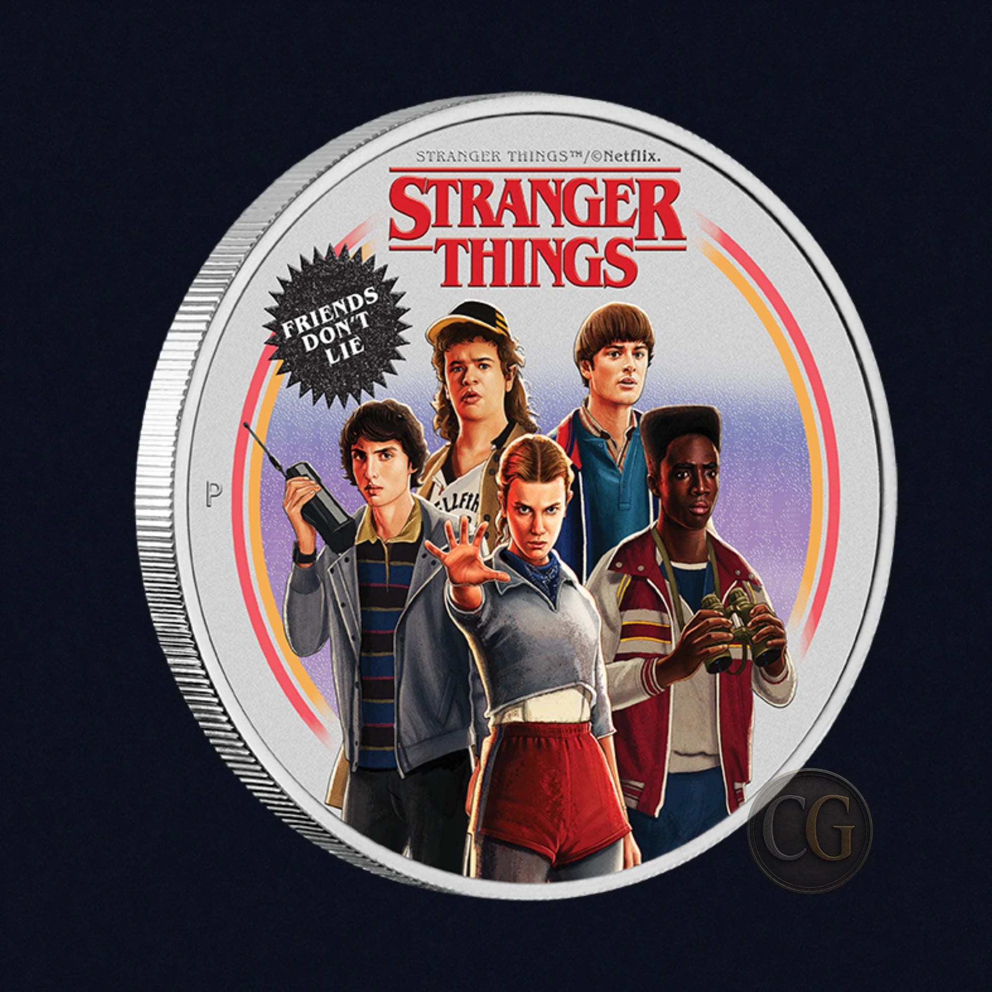 2026 Perth Mint Stranger Things 1oz Silver Coloured Coin