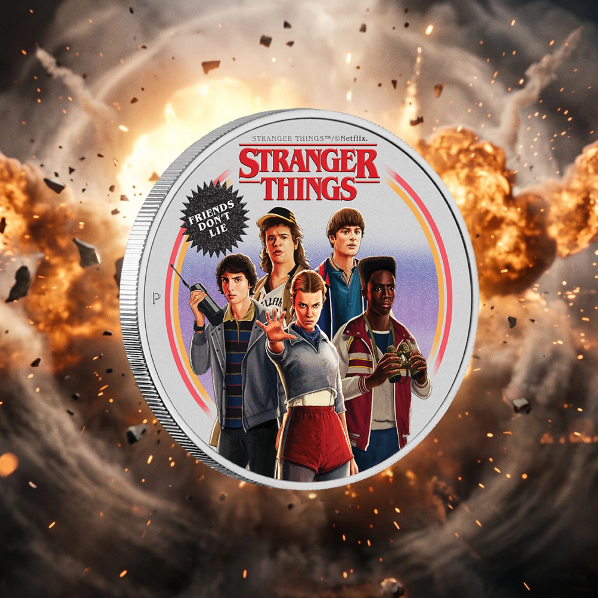 2026 Perth Mint Stranger Things 1oz Silver Coloured Coin