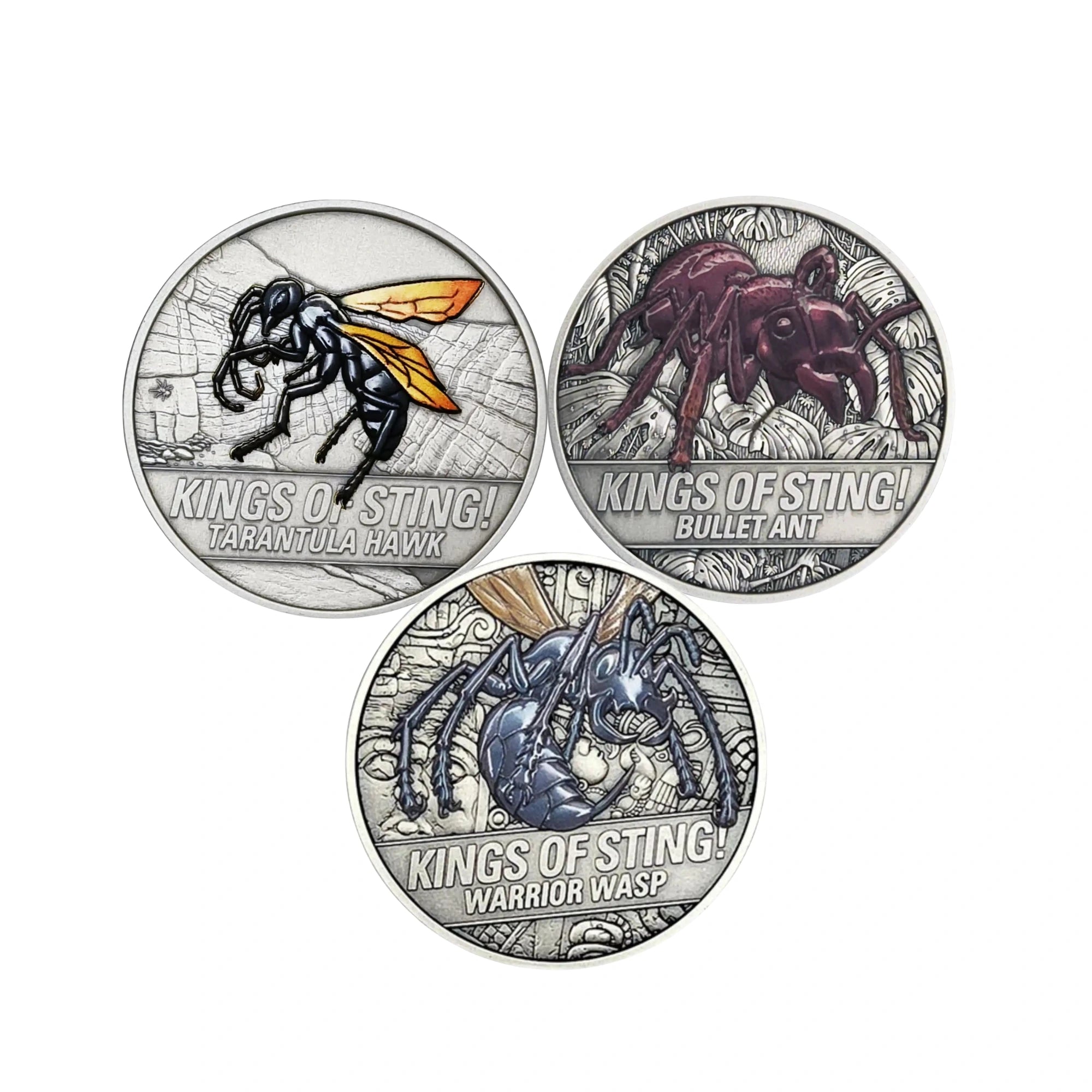2025–2026 Niue Kings of Sting 1oz Silver Antiqued 3 Coin Collection