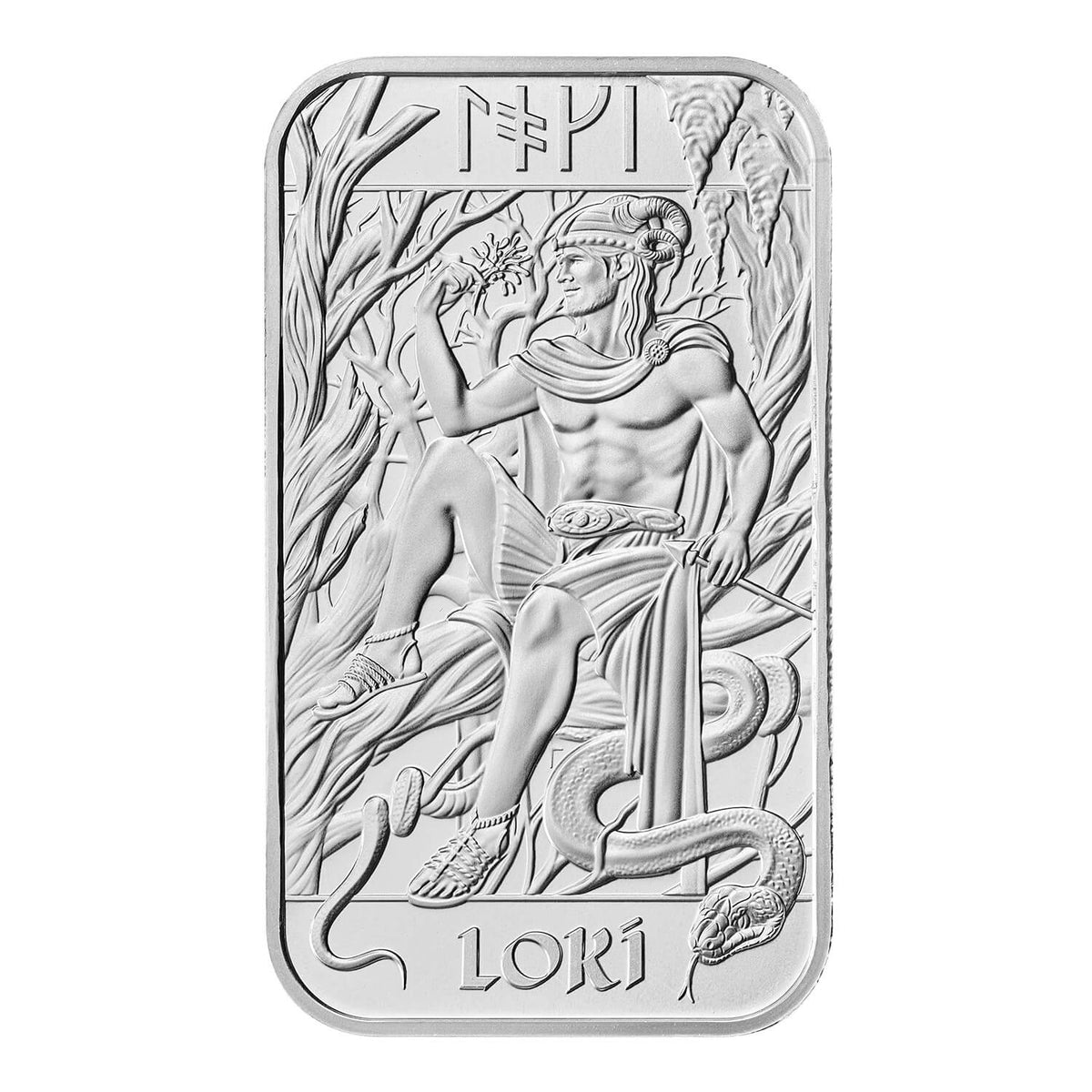Royal Mint Norse Gods Loki & Thor 1oz Silver Minted 2 Bar Collection