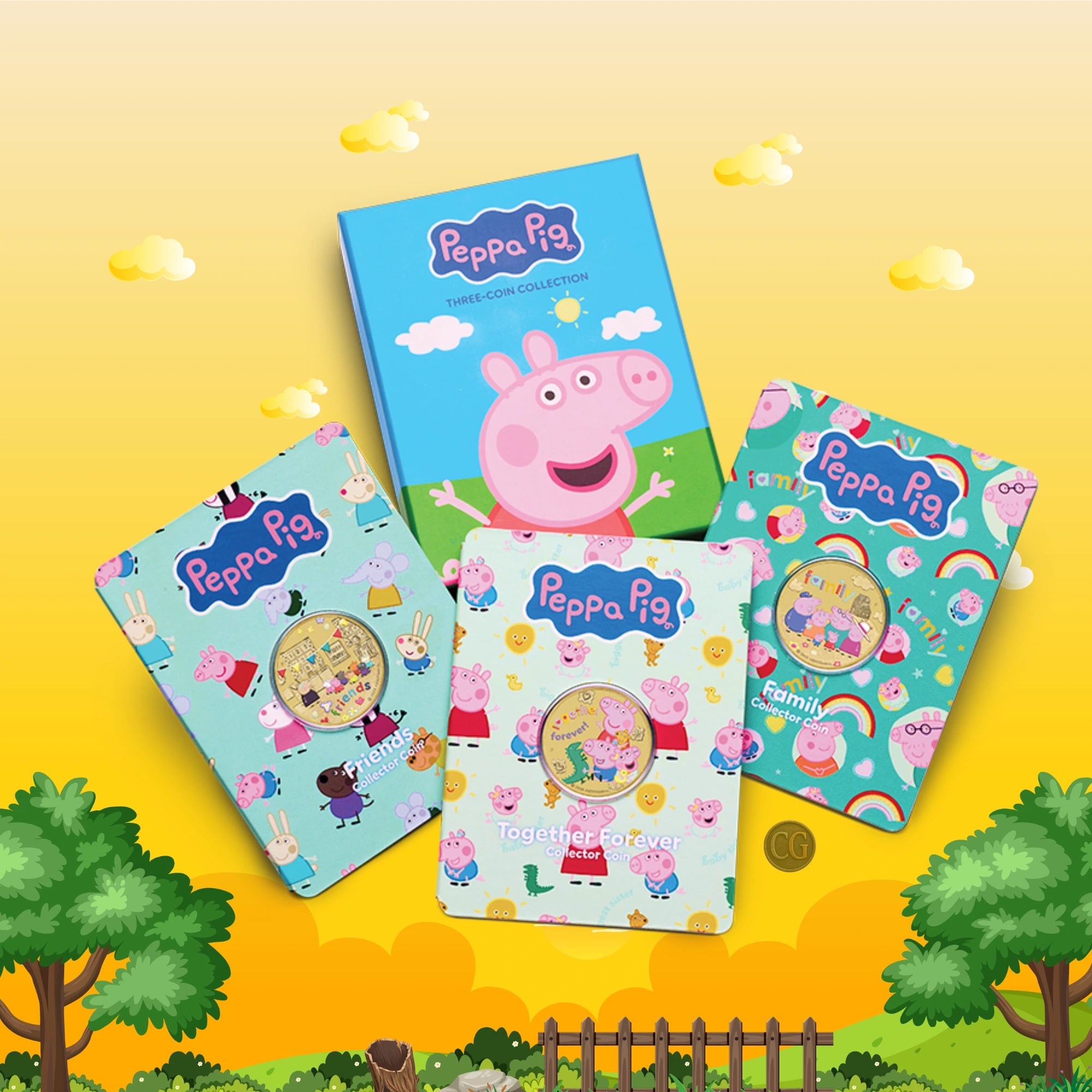 2026 Perth Mint Peppa Pig Friends Collector 3 Coin Set In Cards