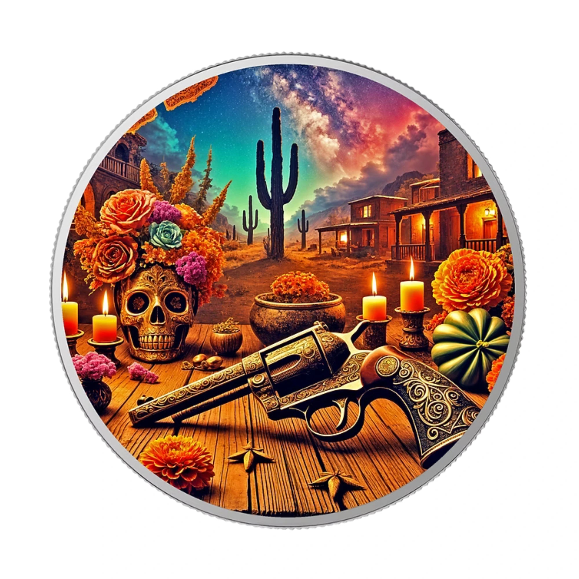2024 Mexico Dia de los Muertos Outlaw 1oz Silver Coin