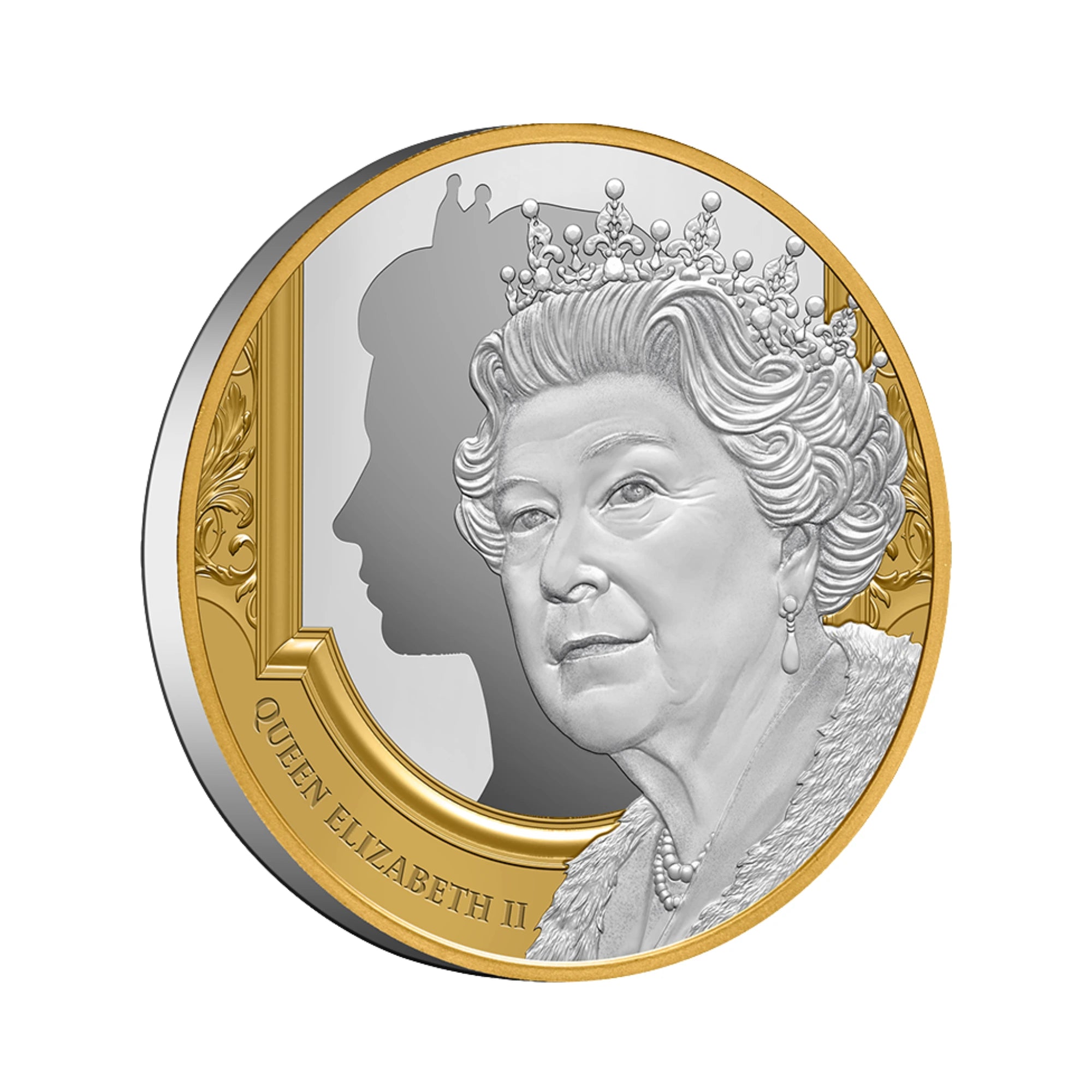 2022 Niue Queen Elizabeth II Tribute 1oz Silver Proof Gold Plated Coin