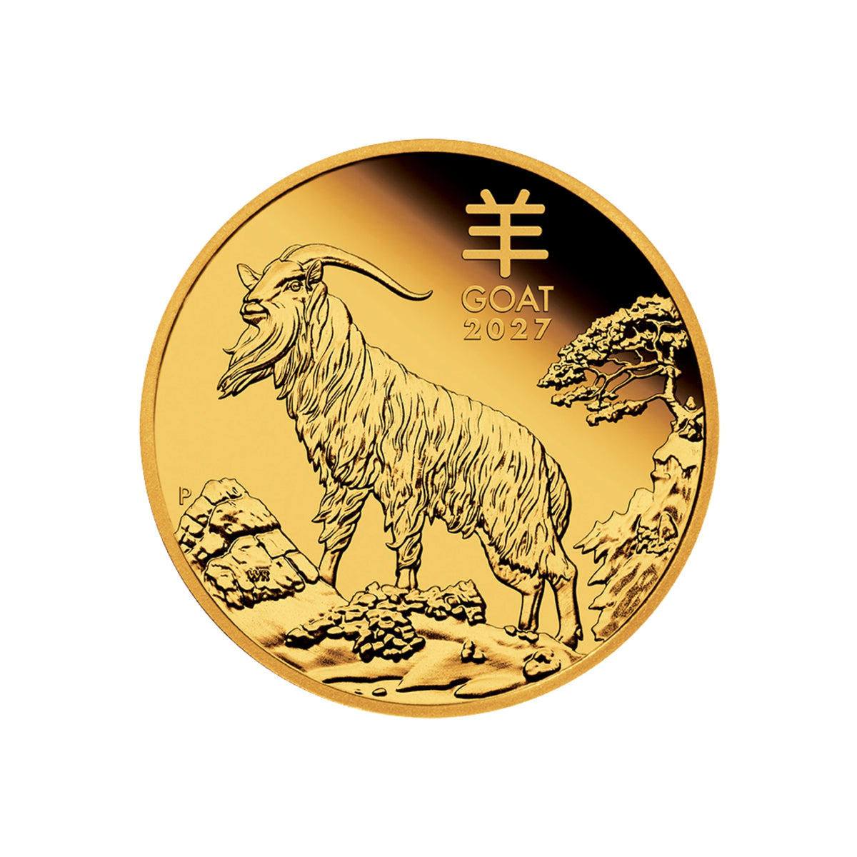 2027 Perth Mint Lunar Series III Goat 1oz Gold Proof Coin