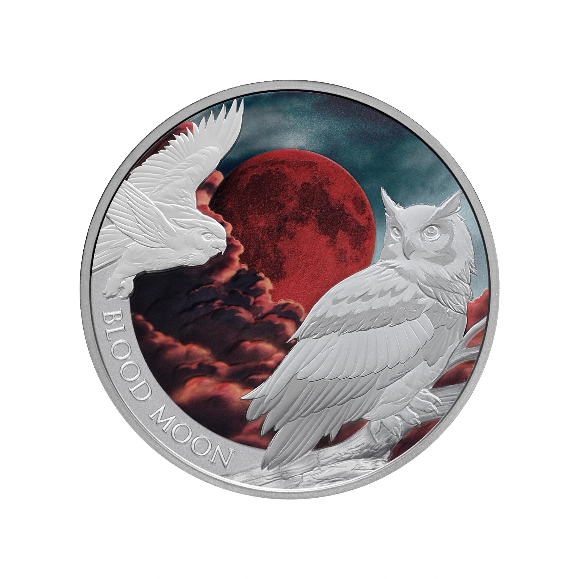 2026 Perth Mint Blood Moon 1oz Silver Coloured Coin