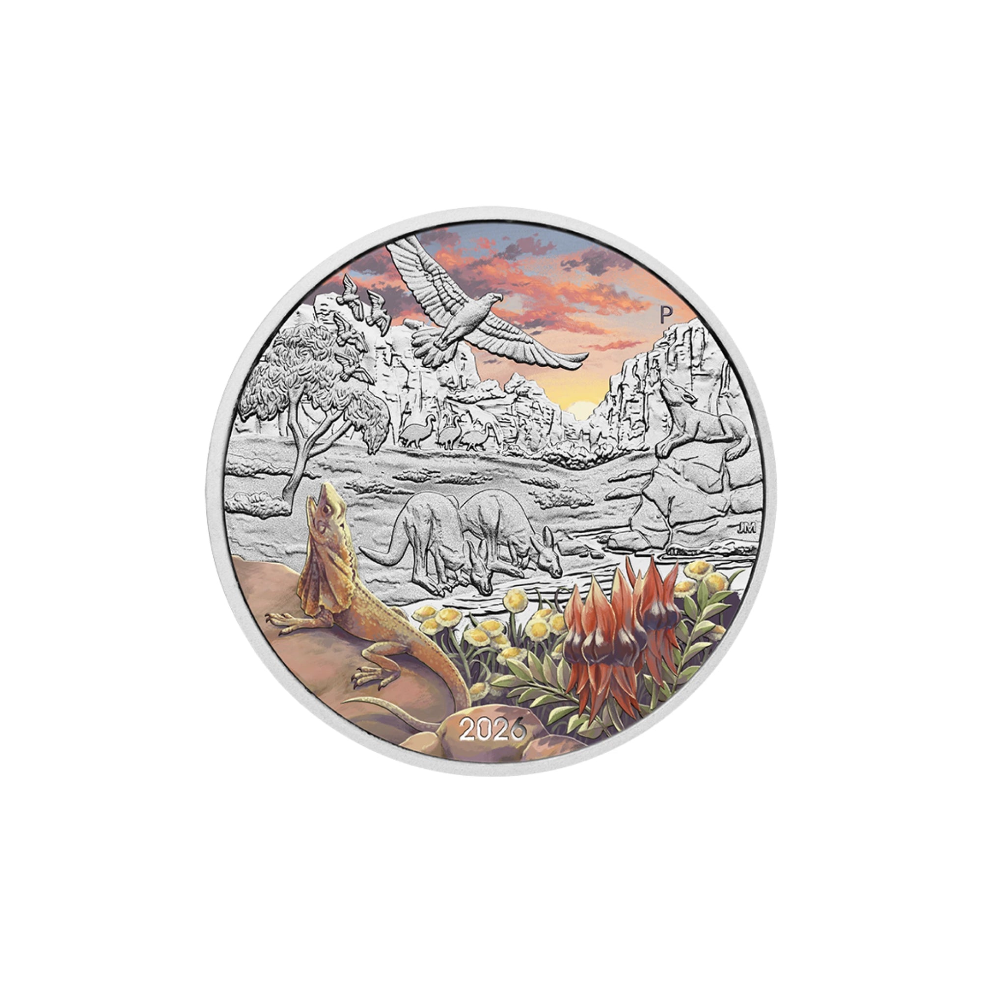 2026 Perth Mint Wonders of Australia Outback 1oz Silver Coin in Card