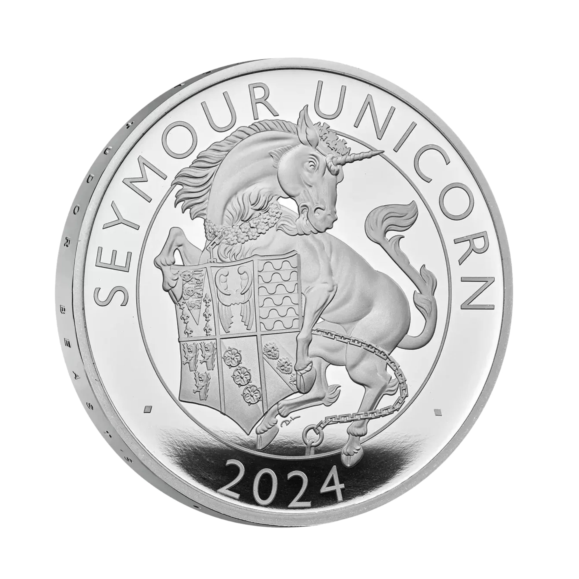 2024 Royal Mint Tudor Beasts Seymour Unicorn 1oz Silver Proof Coin