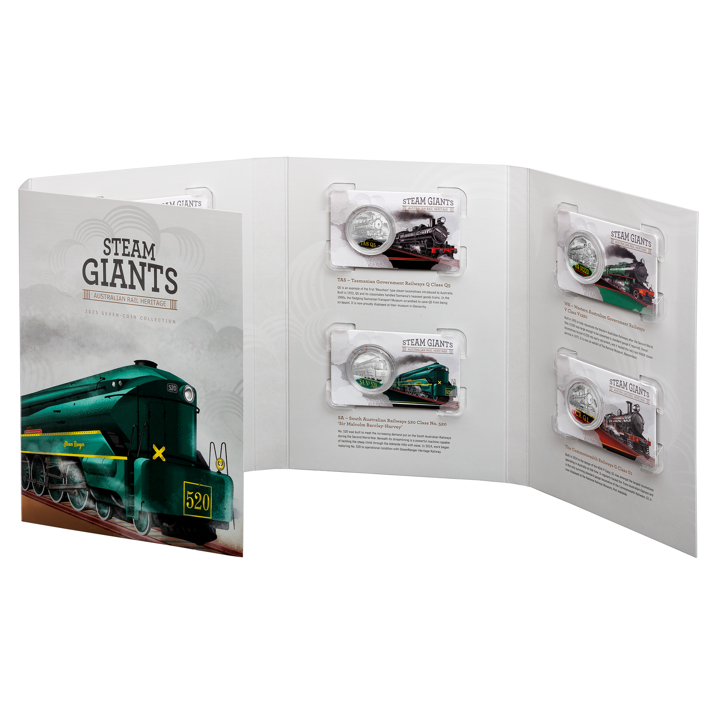 2025 RAM 50c Steam Giants 7 Coin Collection