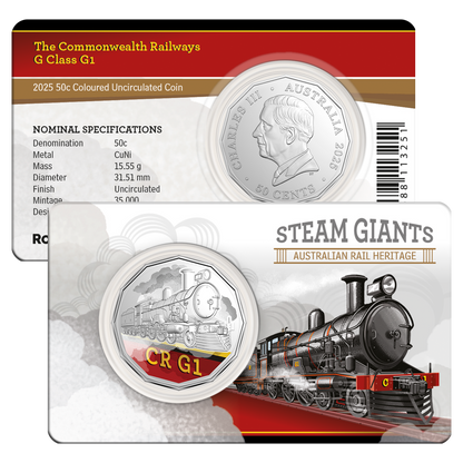 2025 RAM 50c Steam Giants 7 Coin Collection