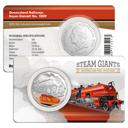 2025 RAM 50c Steam Giants 7 Coin Collection