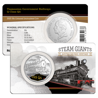 2025 RAM 50c Steam Giants 7 Coin Collection