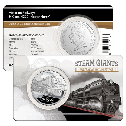 2025 RAM 50c Steam Giants 7 Coin Collection