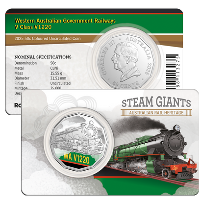 2025 RAM 50c Steam Giants 7 Coin Collection
