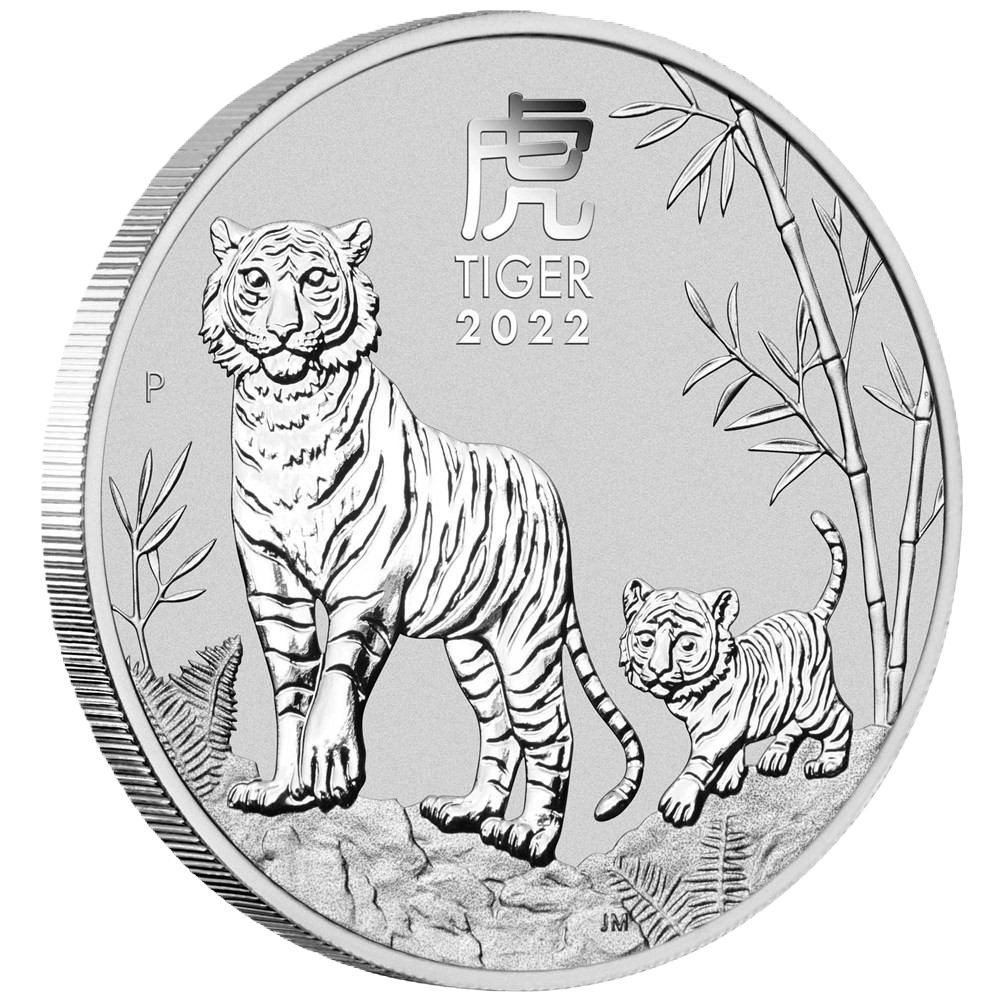 🐅 2022 Perth Mint Lunar Tiger 1oz Silver Bullion Coin