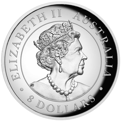 2022 Perth Mint Australian Kookaburra 5oz Silver Incused Coin