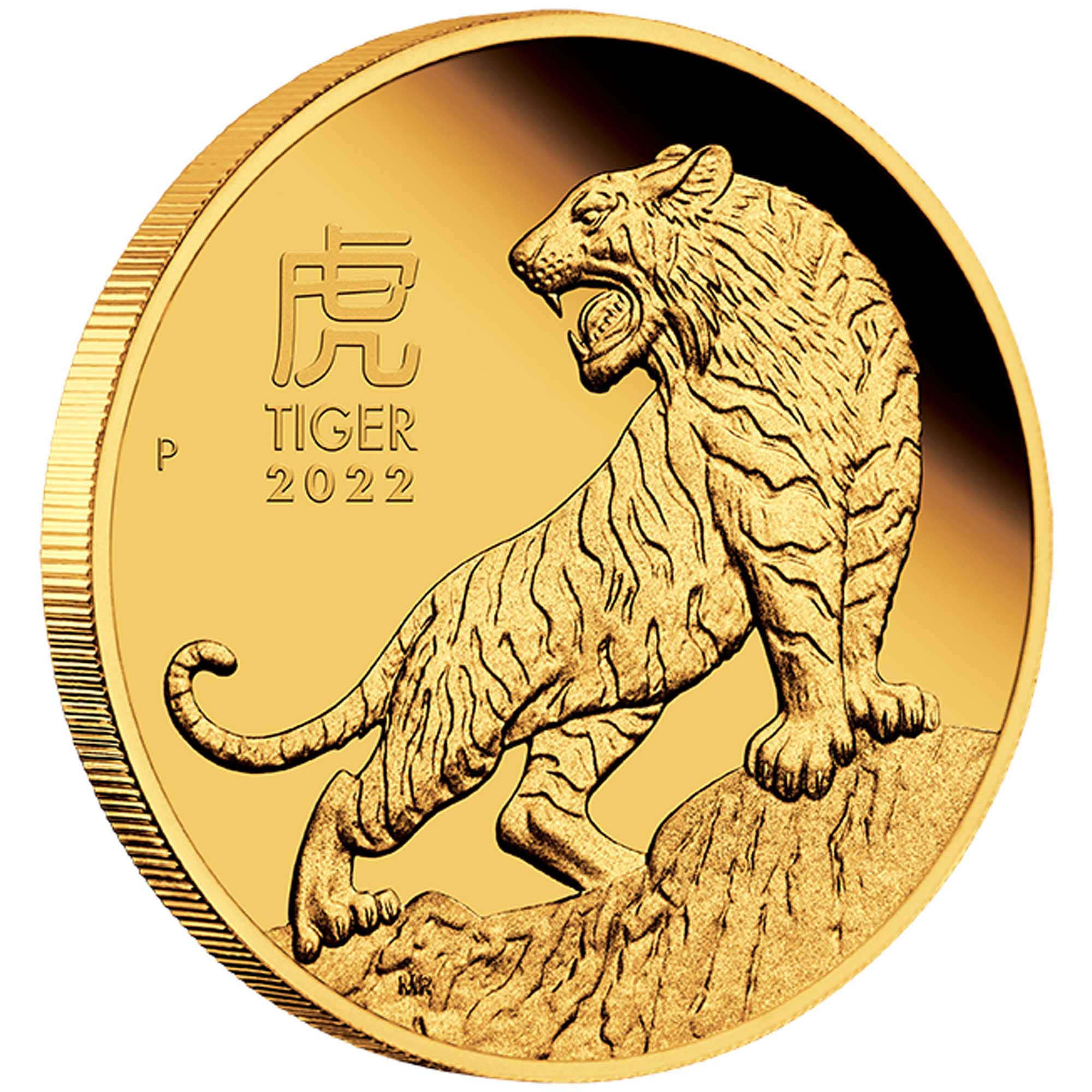 2022 Perth Mint Lunar Tiger 1/4oz Gold Proof Coin