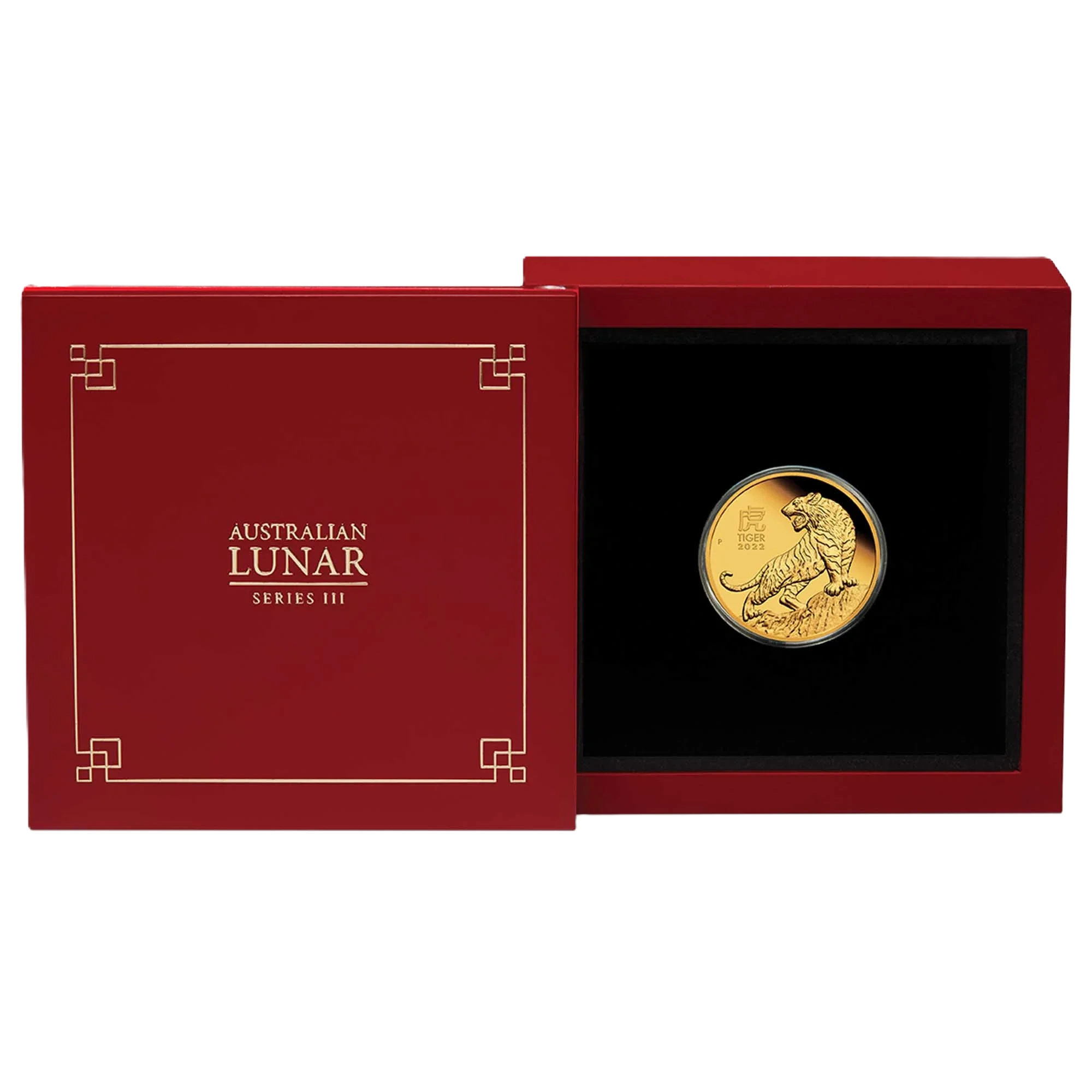 2022 Perth Mint Lunar Tiger 1/4oz Gold Proof Coin