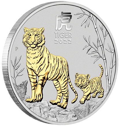 2022 Perth Mint Lunar Tiger 1oz Silver Trio Coin Set