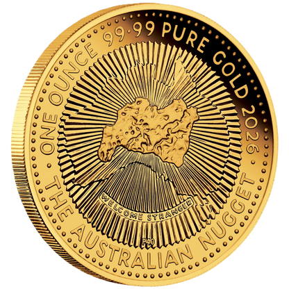 2026 Perth Mint Australian Gold Nugget Anniversary 1oz Proof Gold Coin - Pre Order