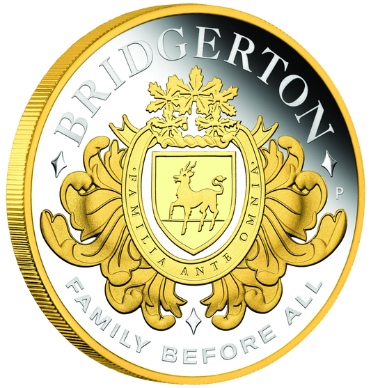 2026 Perth Mint Bridgerton House of Bridgerton 2oz Proof Gilded Silver Coin - Pre Order