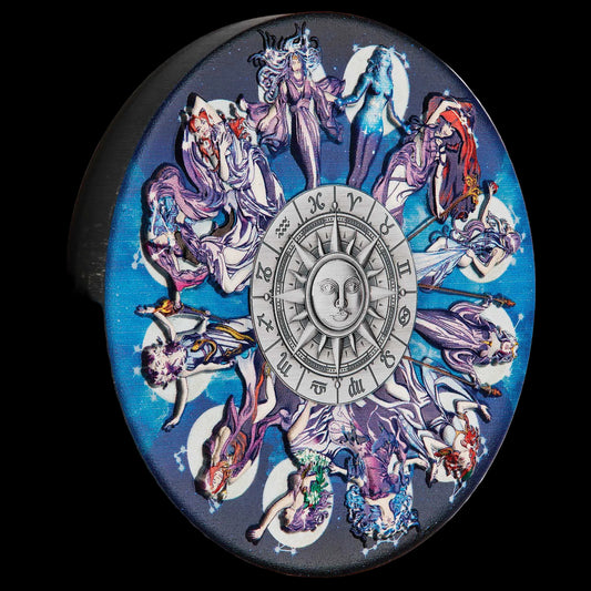 2025 Zodiac Signs and Goddesses 5oz Silver Antiqued Coin