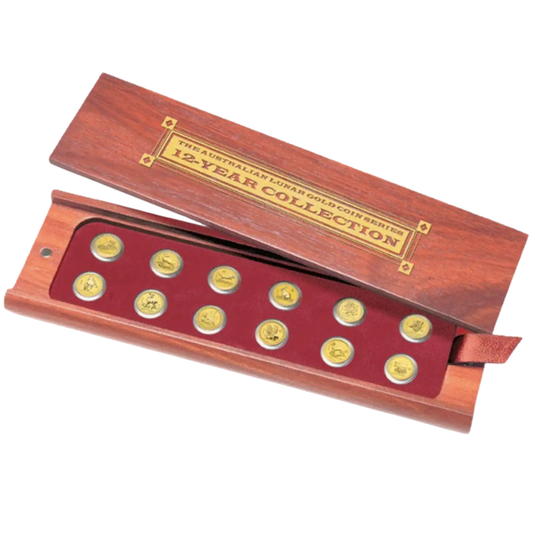 1996–2007 Perth Mint Australian Lunar Series I 1/20oz Gold 12-Coin Set